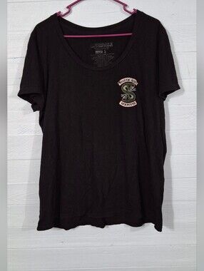 Mens Grunge street wear edgy Riverdale Shirt Size 3.